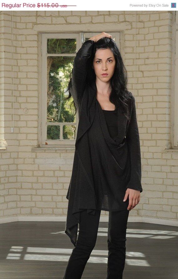 Women's Cardigans - Country / Outdoors Clothing black moon wrap cardigan for women pictures
