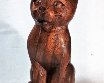 cat wood carving (#ctvlkF6)