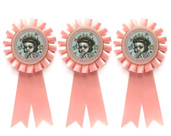 Special Birthday Rosette pin - Limited Edition special girl pin by Mab Graves