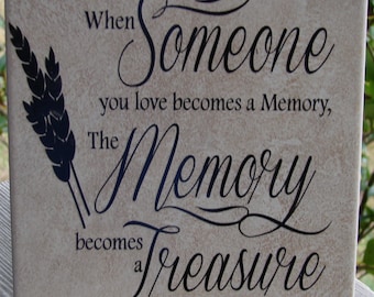 Someone you love becomes a memory tile