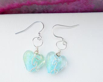 Glow in the dark Heart Earrings