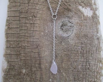 Sea Glass Lariat Necklace