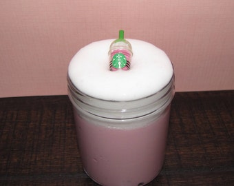 Strawberry cream starbucks frappuccino inspired slime party favors gifts stress relief 1 surprise charm included scented little rubi slime