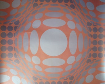 SALE! Victor Rust Unpasted Wallpaper on pearlized Mica paper