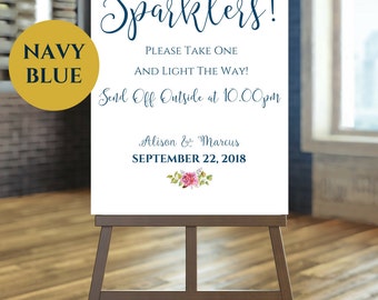 Wedding Sparklers Wedding Sign To Let Love Sparkle on Your Sparkler Send Off, PDF + JPG Instant Download SKU# IDWS503_2919C