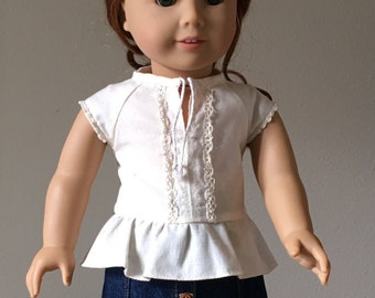 Peplum Top fits American Girl and 18" dolls