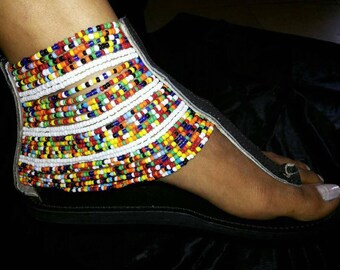 Beaded Maasai Sandal