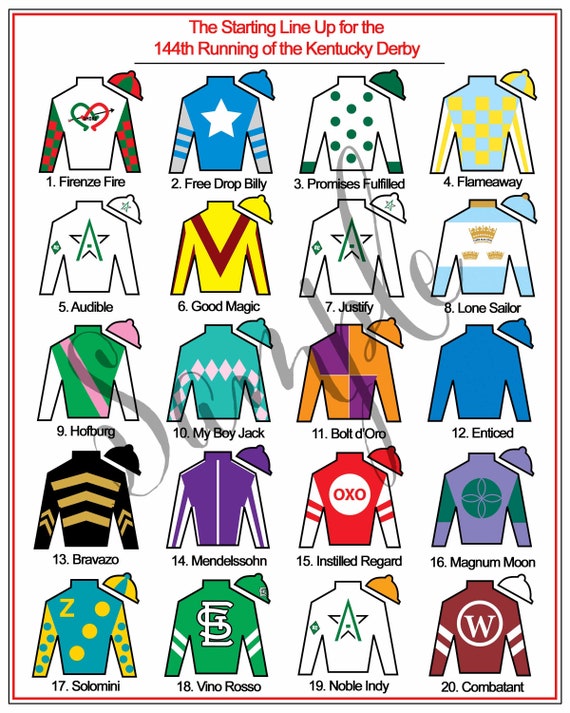 Kentucky Derby Party Printables Leaderboard Jockey Jersey