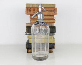 Syphon Bottle Vintage British Soda Seltzer Bottle Kitchen Decor