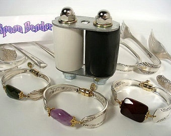 AAA-"The Original" Spoon BENDER,Make Silver BRACELETS,Jewelry,Wire,Gemstone,Bead,Vintage,Craft