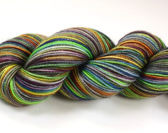 Lazy Days--hand dyed sock weight yarn, 2 ply merino, cashmere, nylon (400yds/100gm)