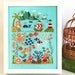Modern Cross Stitch - It's a Mermaid Life - Summer Cross Stitch Pattern by Tiny Modernist