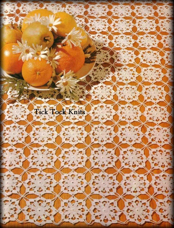 No.483 Crochet Pattern PDF Vintage - Eloise Square Table Runner ... No.483 Crochet Pattern PDF Vintage - Eloise Square Table Runner ...
