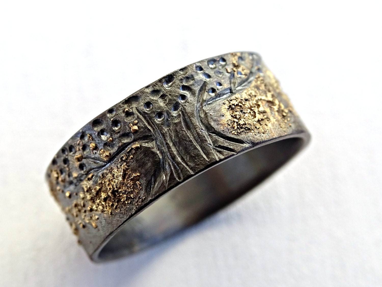 unique viking ring celtic wedding band tree of life ring