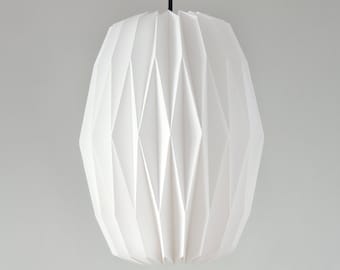 Textile Lampshade * Accordion * hand-folded origami lamp shade