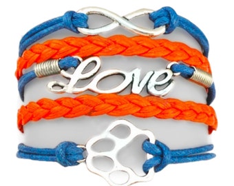 I love my dog (blue and orange)