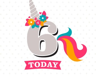 Download 5th Birthday SVG, Unicorn Birthday SVG, Unicorn Party svg ...