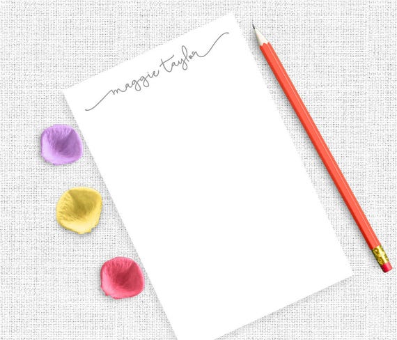 Personalized Stationery Personalized Notepad Set