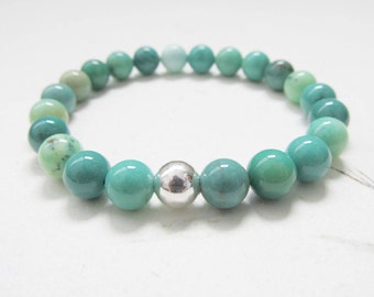 Chrysoprase bracelet, yoga bracelet, gemstone bracelet