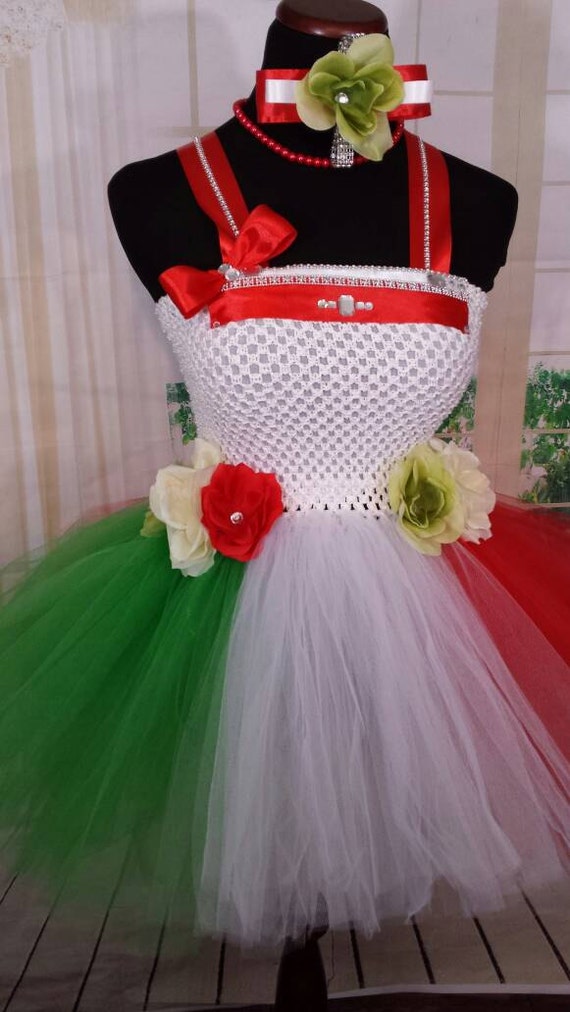Italian flag Tutu dress All flags tutu dress red white and