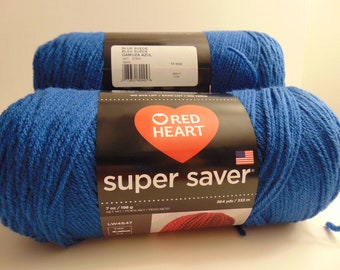 Blue Suede -Red Heart Super Saver size yarn 100% acrylic worsted weight. - 3005