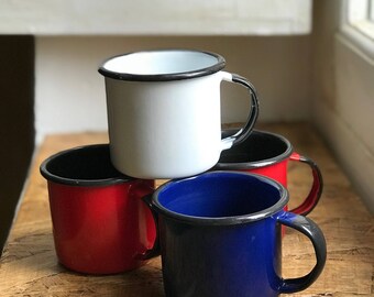 Enamelware coffee cups