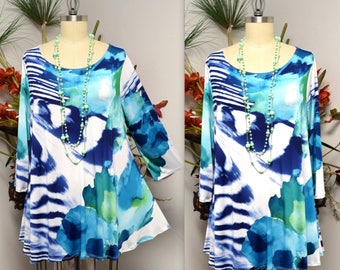 Dare2bstylish Slenderizing Tunic, Swing Tunic, Babydoll Tunic, Plus size tunic for Travel and Much More. Medium to 3XL