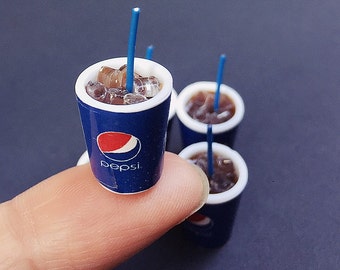 1/2pcs.Miniature Coke Cup,Miniature Coke,Dolls and Miniature,Miniature Beverage,Coke,Dollhouse,Miniature Pepsi