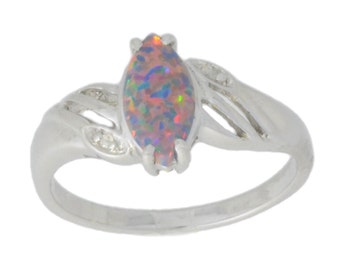 Antique Engagement Ring Opal And Diamond Engagement Ring 5ct