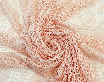 Blush Neuronite Open Sweater Knit Fabric - 1 Yard Style 6386