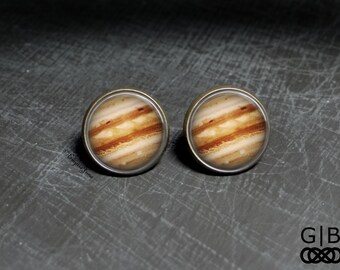 Jupiter Studs Planet Jupiter Earrings Studs - Planet Jupiter Jewelry - Planet Studs Jupiter Planet Earrings - Jupiter Planet Jewelry Studs