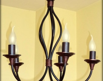 Antea 5 - wought iron chandelier