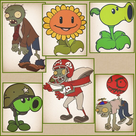 Download Plants vs Zomies Layered SVG files Plants vs Zombies Svg DXF