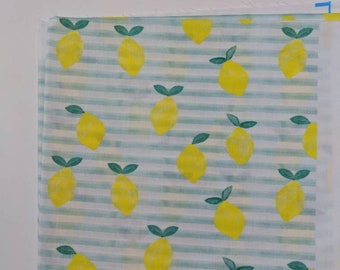 Lemon And Lines | Over Collar Pet Bandana | Tie Up Pet Bandana | Dog & Cat Accessories