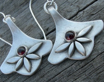 Everything's So Easy for Pauline Garnet Sterling Earrings