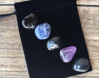 Better Sleep/ Insomnia Gemstone Set, Sleep Kit, Tumbled Stones, Healing Crystals and Stones, Stress Relief