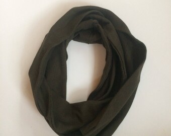 Toddler Scarf in Olive | Infinity scarf / Toddler scarf / Fall scarf/ Green scarf