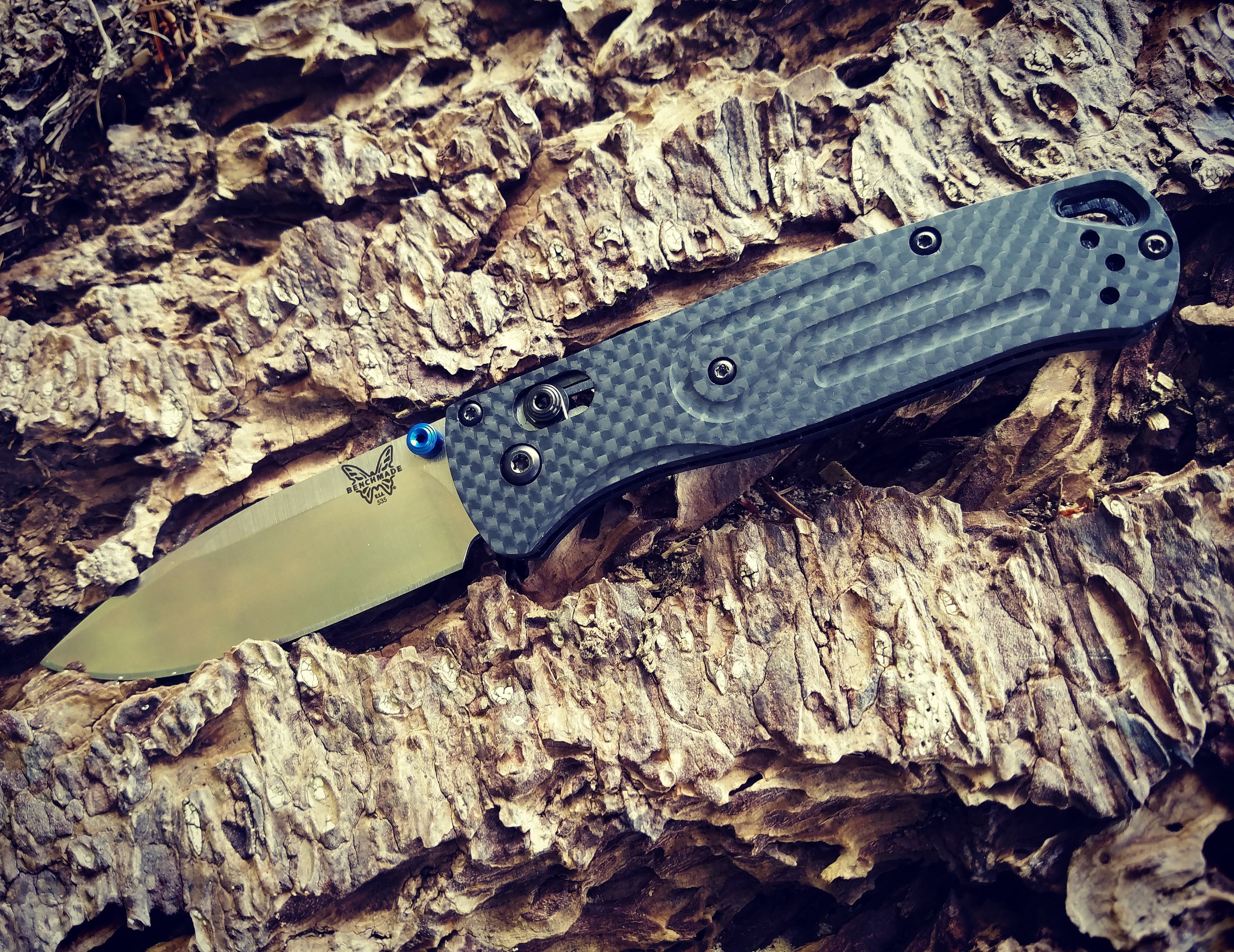 535 Bugout Custom Carbon Fiber Complete Knife Package