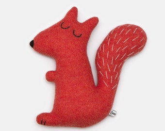 Stanley the Squirrel Lambswool Plush Toy - Made to order