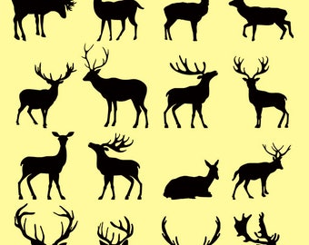 Deer SVG, deer cricut, Antler SVG, horn svg, Moose SVG, Deer Moose Antlers, Silhouette Cut Files, Vector svg, dxf, Clipart Silhouette, Cameo
