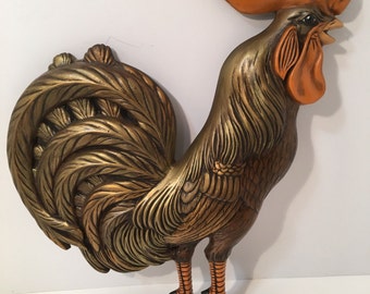 Rooster Ceramic Wall Hanging Country Kitchen Decor Vintage
