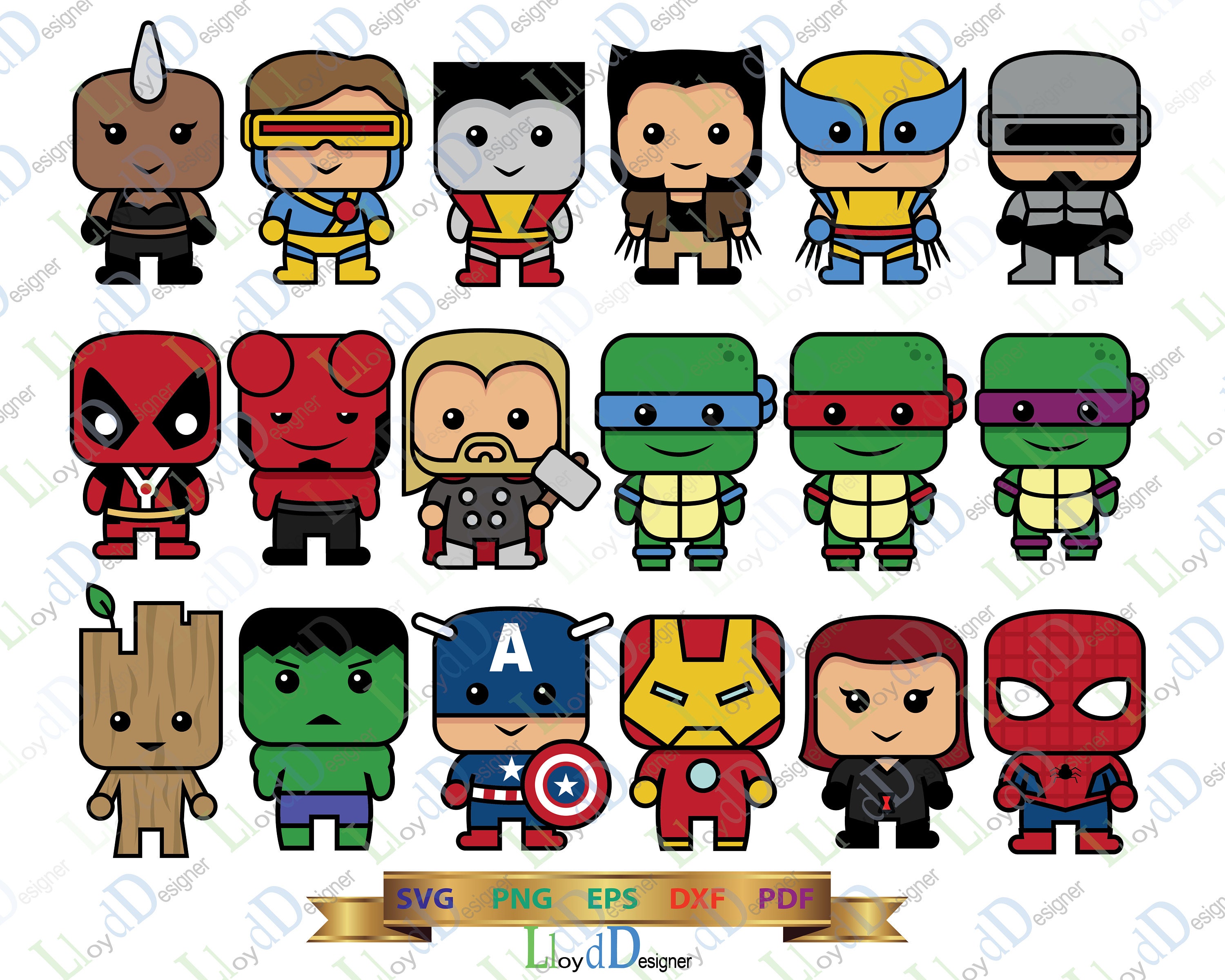 Download Marvel SVG Cute Superhero clipart Superhero svg Avengers svg