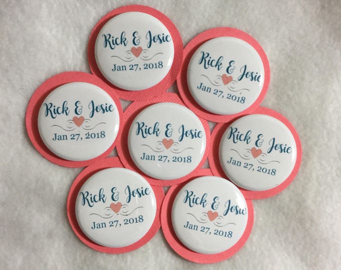 Wedding Magnets - Save the Date - Bridal Shower Favor - Bride and Groom - Invitation - Photo Magnets - Custom - Wholesale - Black and White