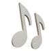 Wooden musical note six pieces