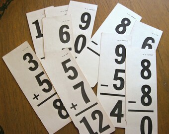 Vintage Flash Cards, Bundle of 10 Flash Cards
