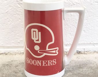 Vintage Thermo Serv Mug - Oklahoma Sooners