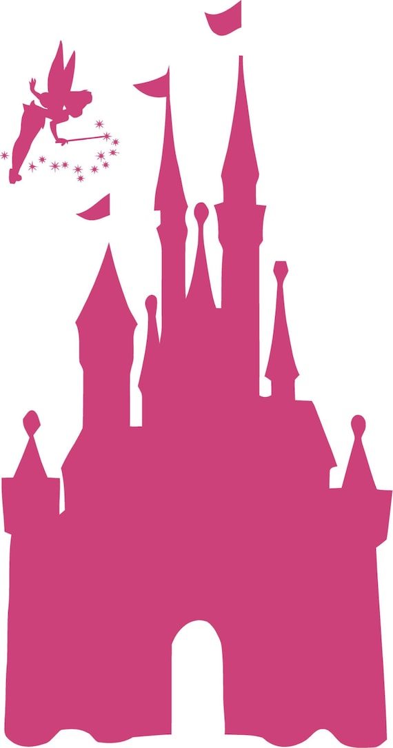 Download Disney CASTLE 22x42 Tinkerbell Vinyl Decal Wall Lettering