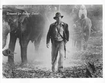 Indiana Jones Kate Capshaw Harrison Ford Elephants Temple of Doom 8x10 Photo