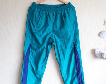 90s-00'S Adidas Warm-up Pants, Nylon Pants, Windbreaker Pants, Men's XL equivalent, Vintage polyester black type Vintage Second Hand