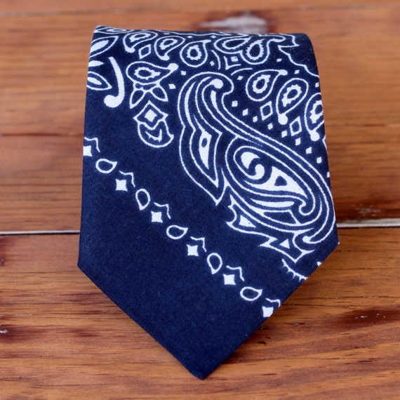 Mens bandana necktie mens multi bandana cotton necktie 17